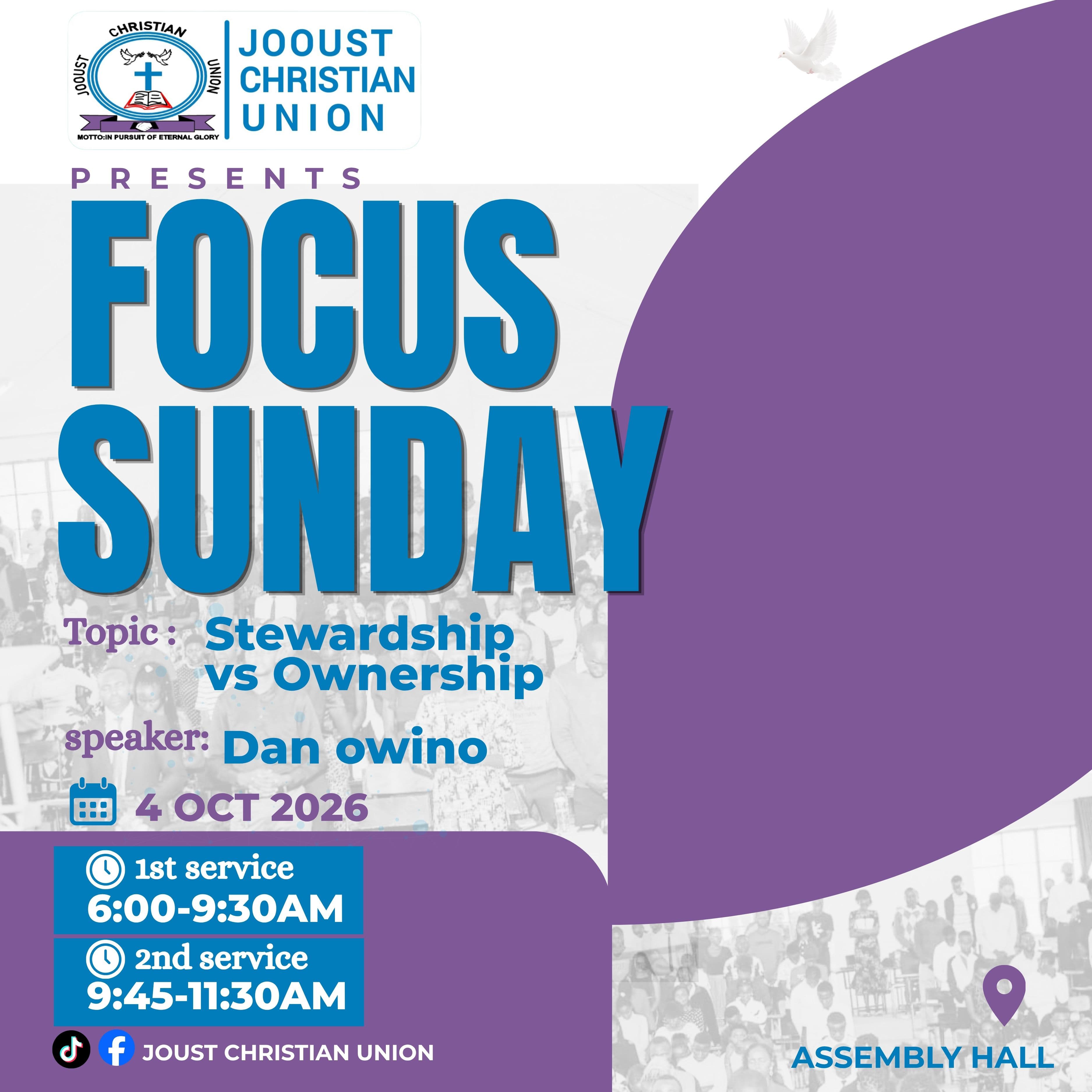 Focus Sunday – Stewardship vs Ownership